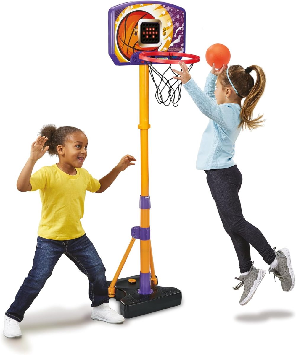 🏀 Bộ trụ bóng rổ mini cho bé (Counting Hoops Basketball Stand)