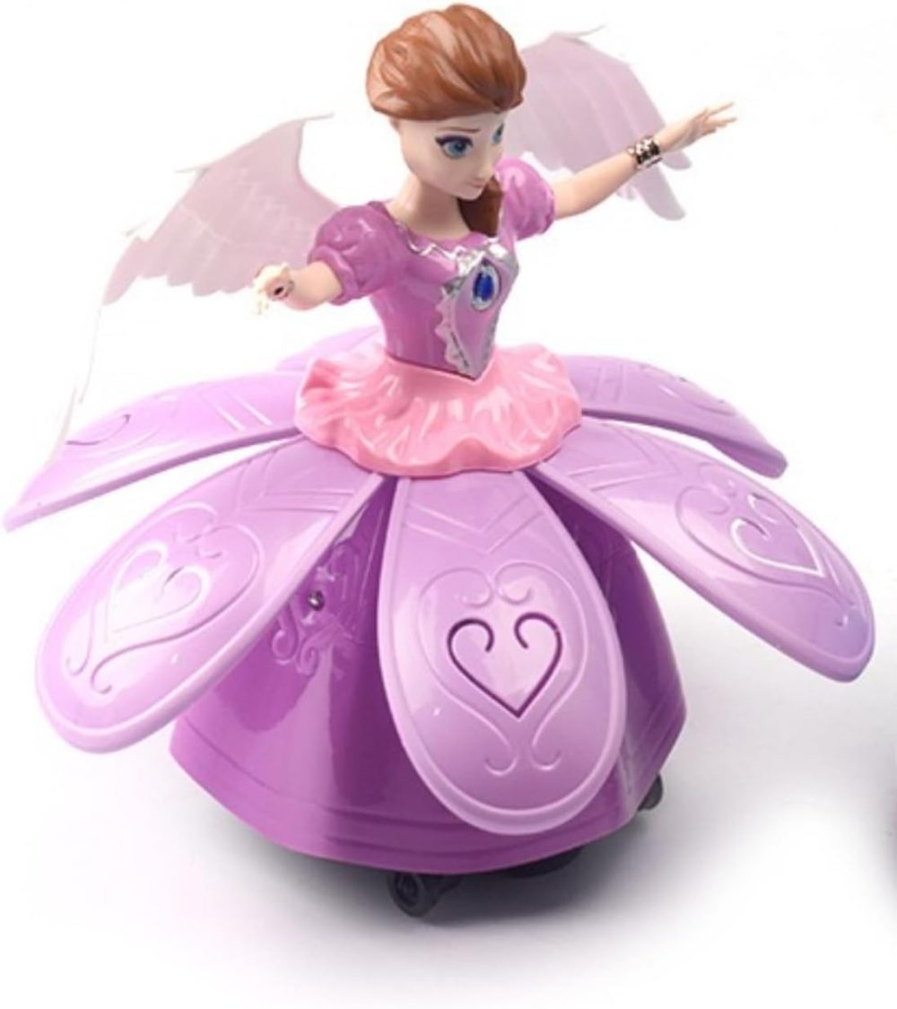 🌸  Búp bê công chúa nhảy múa xoay có đèn và nhạc