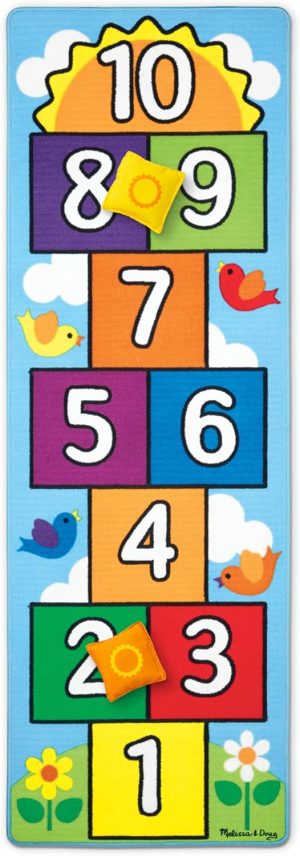 🌈 Thảm Nhảy Lò Cò Học Số – Melissa & Doug Hop & Count Hopscotch Rug