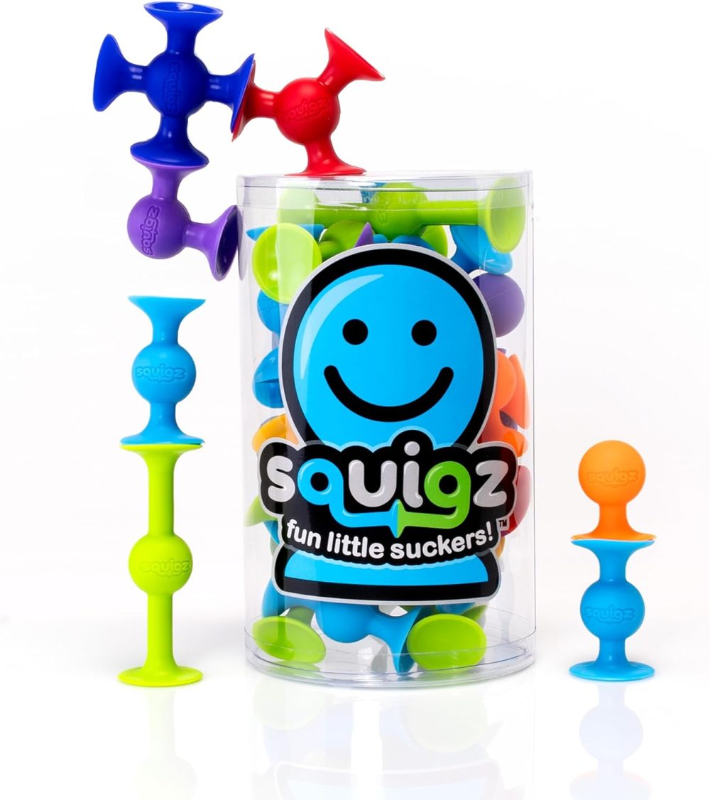 🧠 Fat Brain – Squigz Starter Set | Bộ Hút Dính Sáng Tạo BabyFun Edition