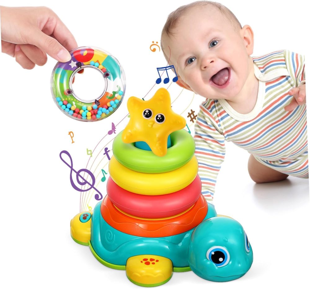 🐢 Đồ chơi rùa xếp chồng vòng nhiều màu – BabyFun