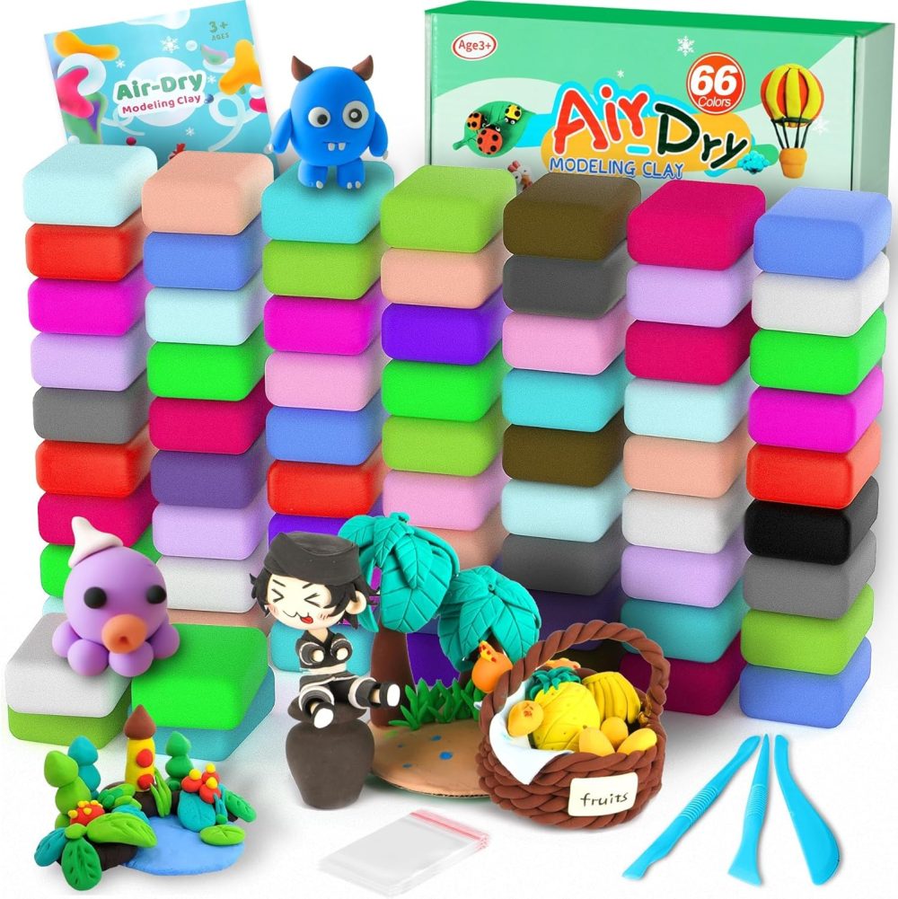 🧸 BabyFun Air-Dry Clay Kit – Bộ Đất Nặn Khô Sáng Tạo Cho Bé (CHỈ BÁN)