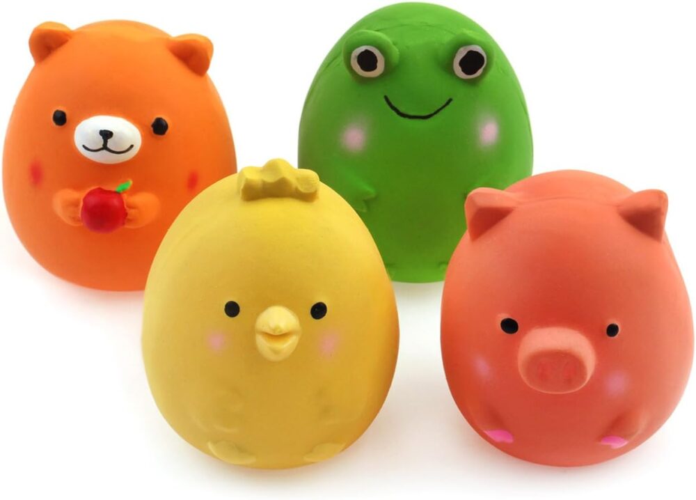 🐣🎉 Bộ 4 Đồ Chơi Chít Chít Mini – Chiwava 2.4 Inch