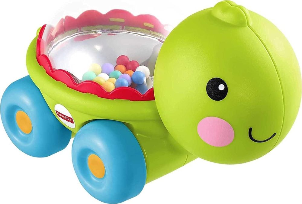 🐢🎉 Fisher-Price Poppity Pop Turtle – Rùa Đẩy Bóng Lộp Bộp