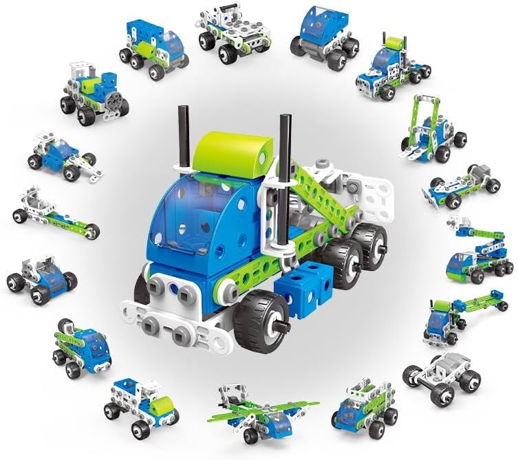 🧠🛠️ TOYVIBE Build & Play STEAM – Bộ Kỹ Thuật Xây Dựng 18-in-1