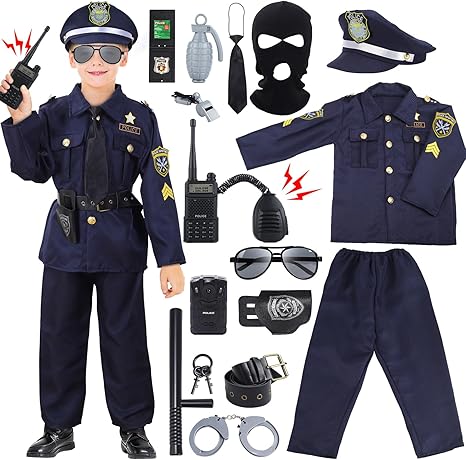 Police Officer Costume for Kids – Bộ Đồ Cảnh Sát Trẻ Em