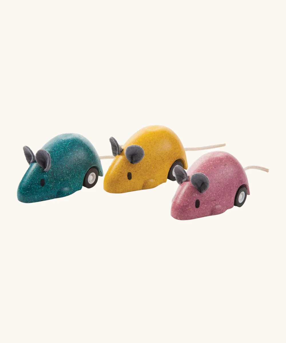 🐭🌿 PlanToys Moving Mouse – Chuột Kéo Dây Gỗ Sinh Thái