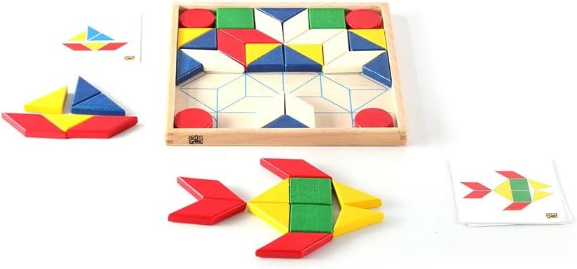 🧩🎨 Edu Fun Mosaic Shapes – Bộ Ghép Tranh Mosaic Hình Khối Cho Bé