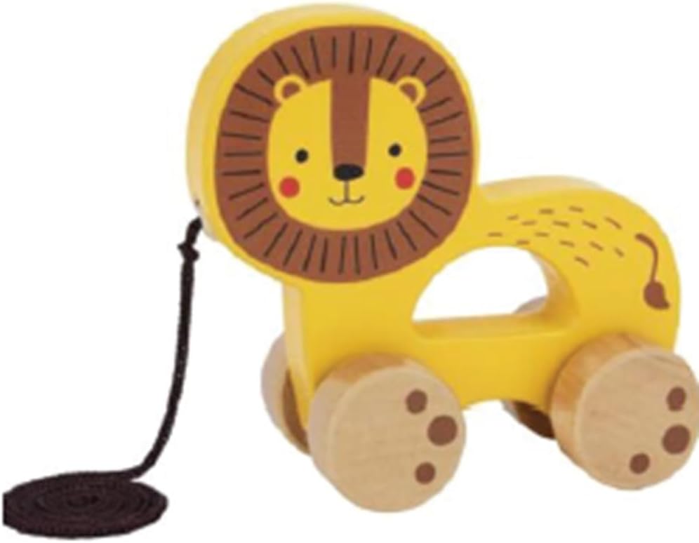 🦁🪵 Tooky Toy Pull‑Along Lion – Sư Tử Kéo Gỗ My Forest Friends