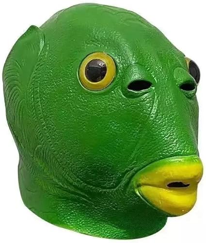🐟😂 Fish Mask Green – Mặt Nạ Cá Xanh Hài Hước