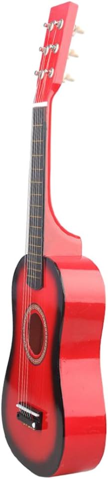 🎸❤️ Mini Acoustic Guitar 23” – Đàn Guitar Gỗ Mini Màu Đỏ
