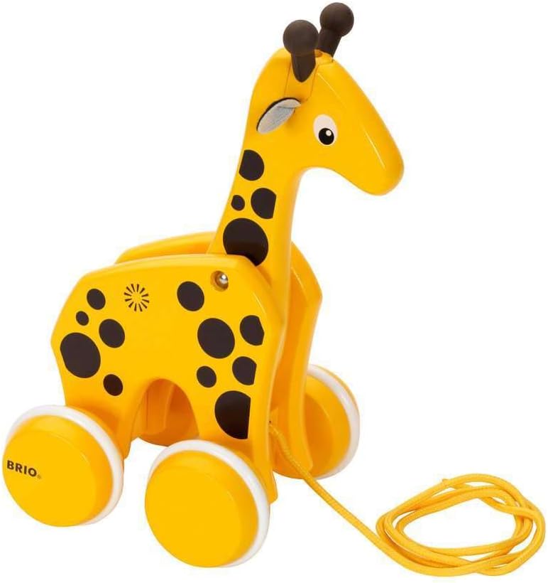 🦒🪵 BRIO Pull‑Along Giraffe – Hươu Cao Cổ Kéo Gỗ Cho Bé