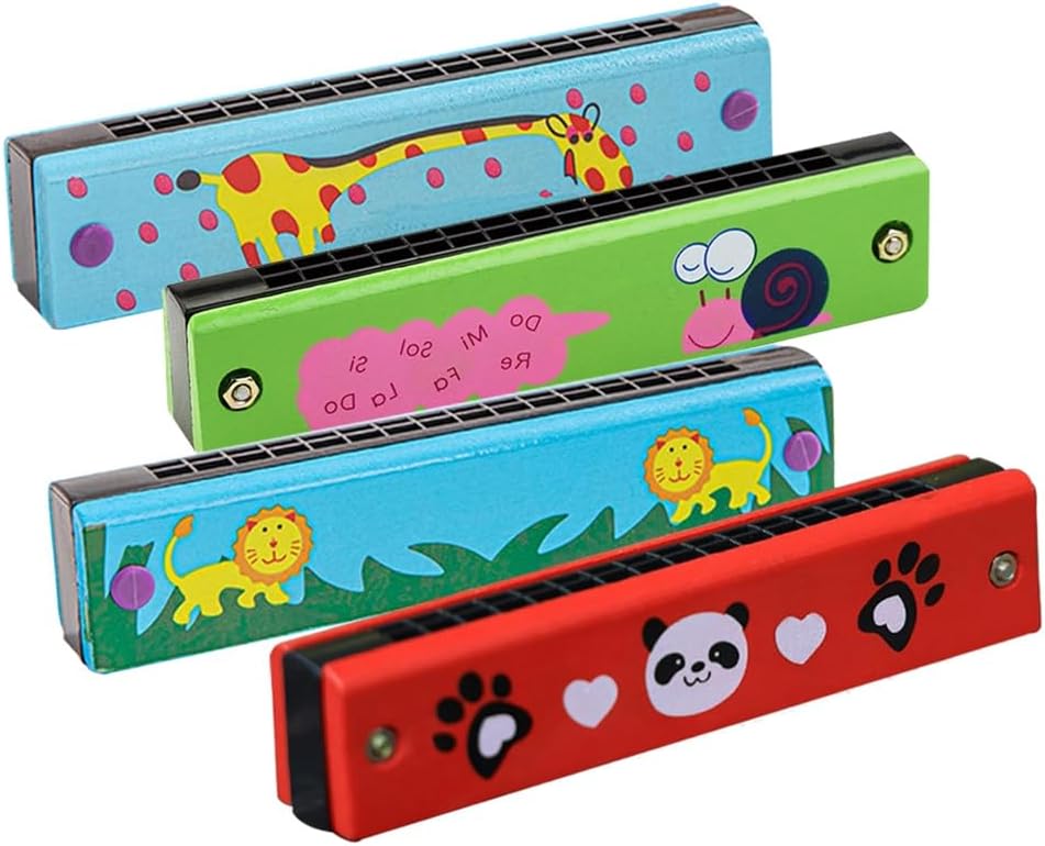 🎵🪈 Children’s Harmonica – Bộ 4 Kèn Harmonica Cho Bé