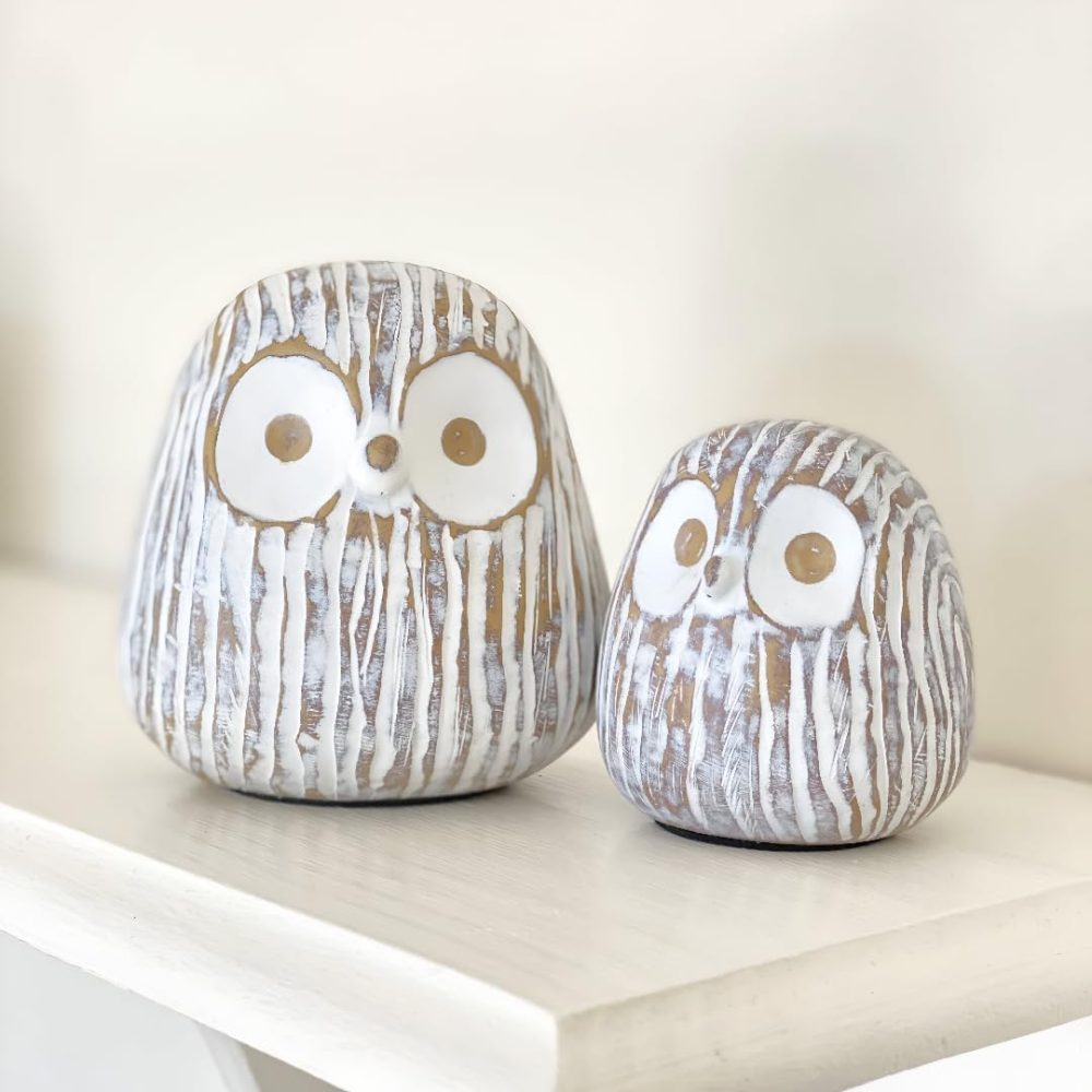 🦉🤎 Huey House Chubby Night Owl – Tượng Cú Đêm Dễ Thương 