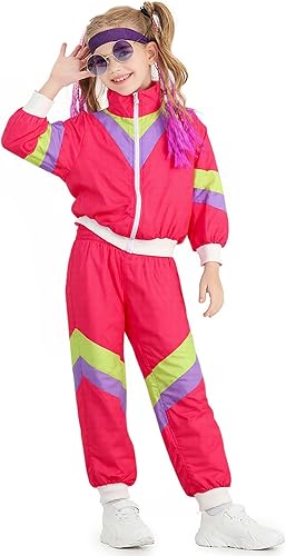 🕺💖 Hip Hop Dance Costume Trẻ Em – Phong Cách 80s/90s Retro (Bộ 2 Mảnh)