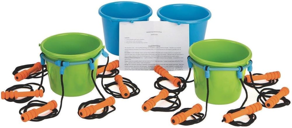 🤝🪣 Team Bucket Challenge – Trò Chơi Hợp Tác Thử Thách Đồng Đội (Pack of 12)