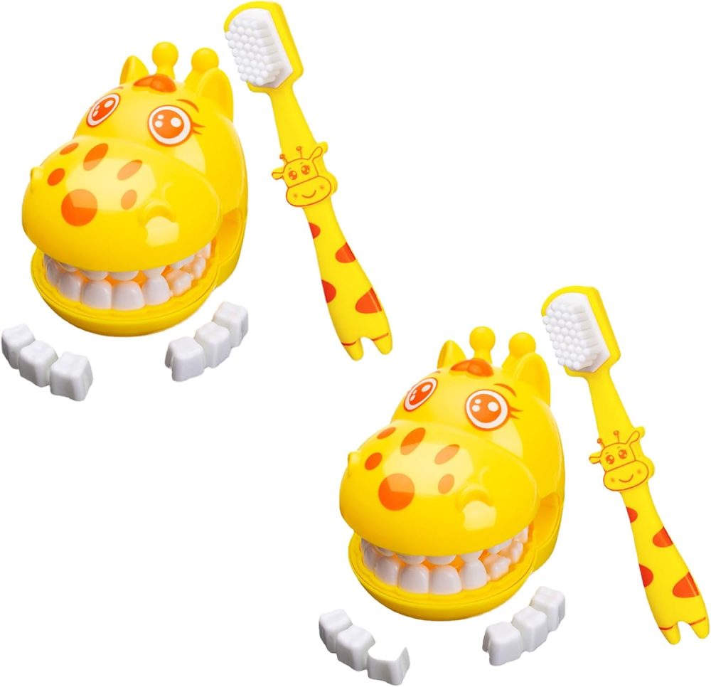 🦒🦷 Giraffe Brushing Toys – Bộ Đồ Chơi Học Đánh Răng Cho Bé