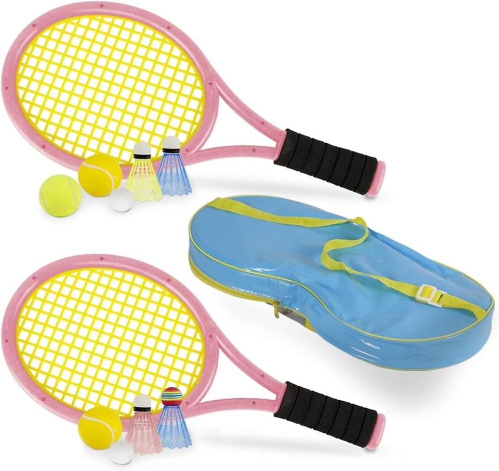 🎾🏸 Kids Tennis Rackets Set – Bộ Vợt Thể Thao Đa Năng 12-in-1 Cho Trẻ Em