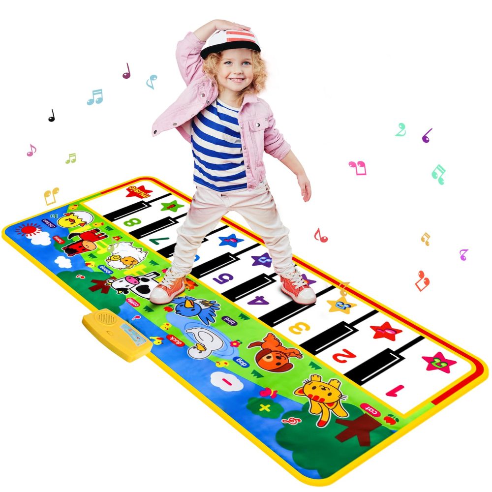 🎹🐾 M SANMERSEN Piano Music Mat – Thảm Nhạc Bàn Phím Cho Bé (53’’ x 23’’)