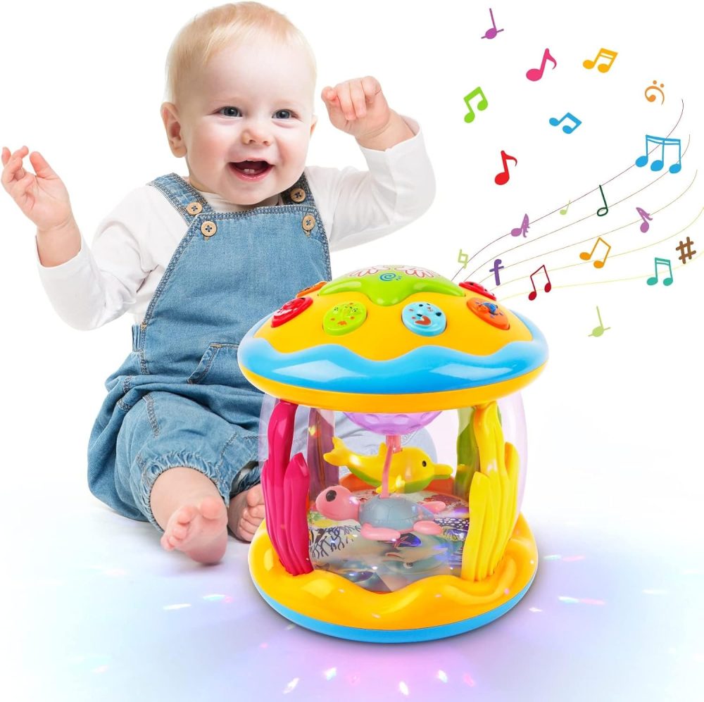 🌊🐠🎶 Musical Projector Toys – Đồ Chơi Chiếu Hình Đại Dương Cho Bé
