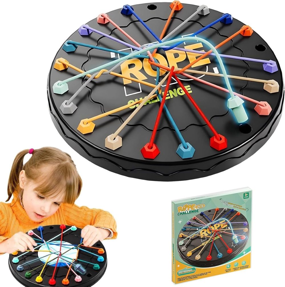 🧠🪢 Rope Untangling Puzzle Game – Trò Chơi Gỡ Rối Dây Thừng (Mini Travel Size)