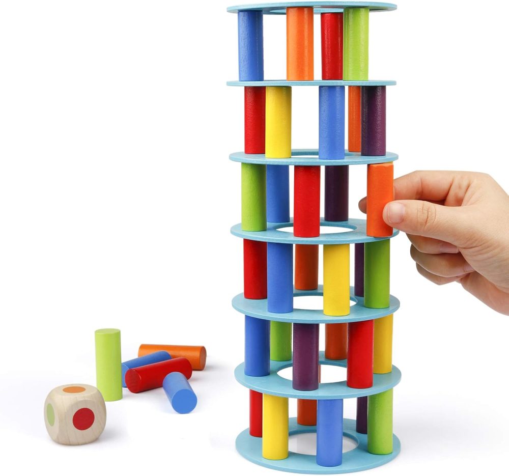 🪵🎲 Coogam Wooden Tower Stacking – Trò Chơi Rút Khối Gỗ Cho Cả Gia Đình