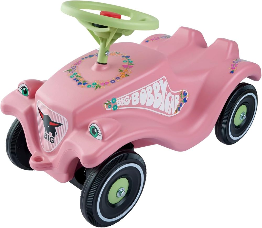 🌸🚗 BIG Bobby Car Flower – Xe Chòi Chân Màu Hồng Cho Bé Tập Đi