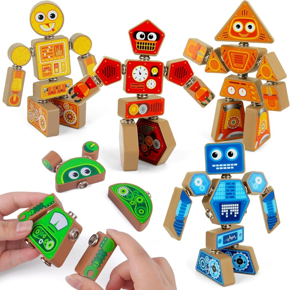 🤖🪵 Coogam Take‑Apart Robot – Bộ Robot Tháo Lắp Gỗ Cho Bé
