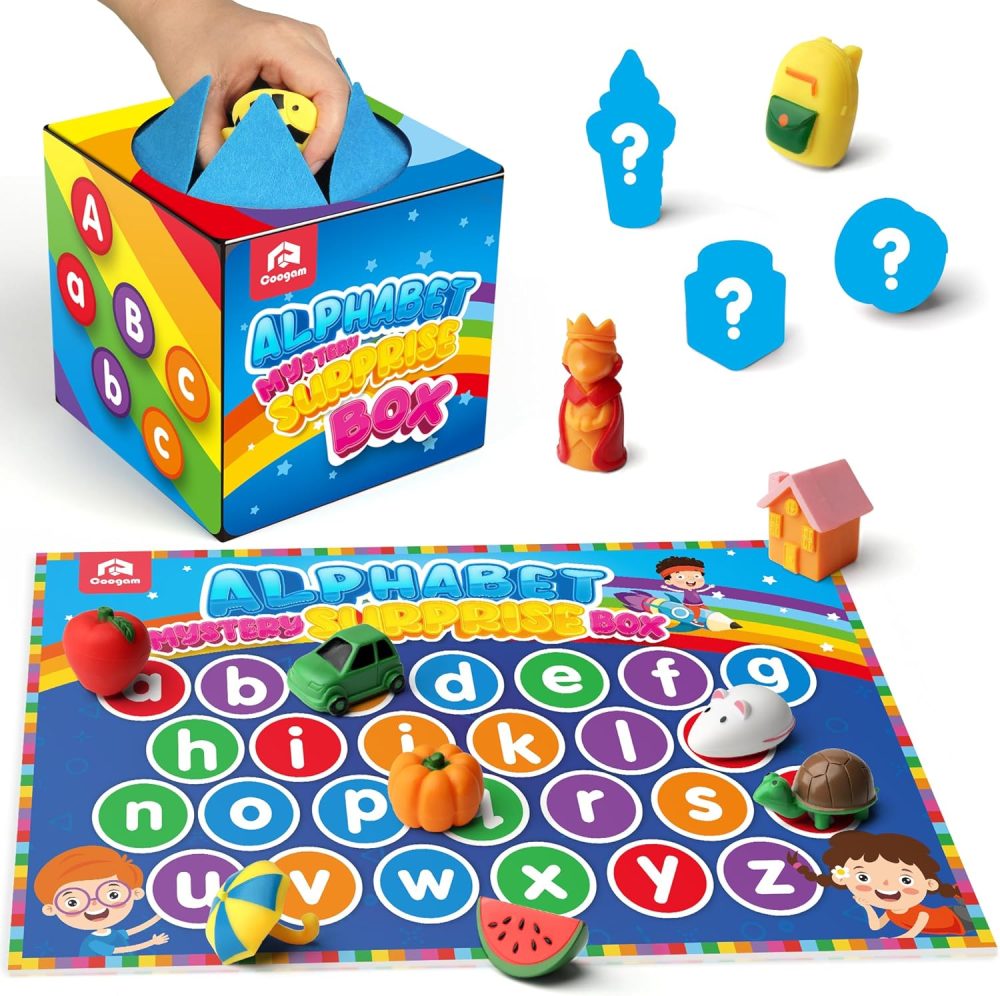 📦🔤 Coogam Mystery Surprise Box – Hộp Bí Ẩn Ghép Chữ Montessori Cho Bé