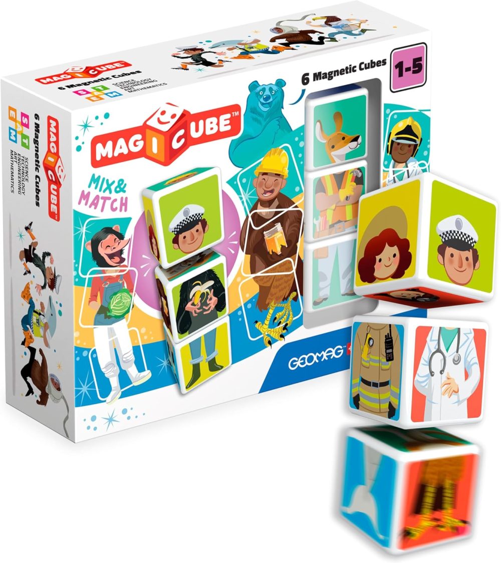 🧲🧊 Geomag 123 Magicube Mix & Match – Bộ Khối Nam Châm Đầu Đời (6 Chi Tiết)