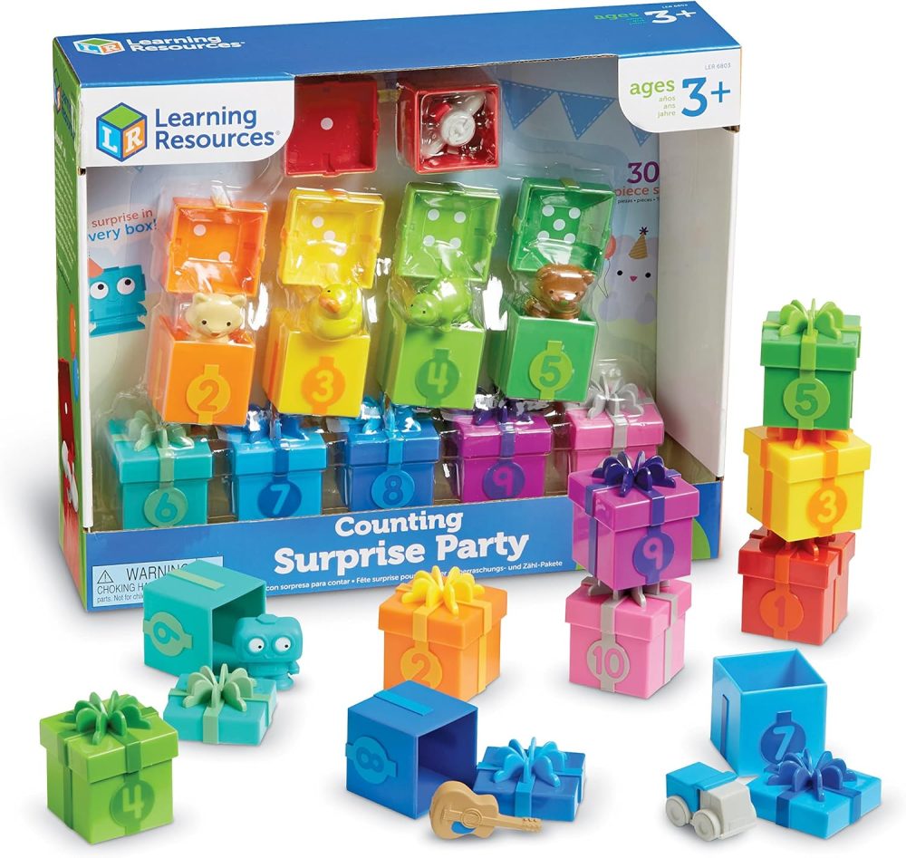 🎉🎁🔢 Counting Surprise Party – Đồ Chơi Đếm & Phân Loại Bất Ngờ Cho Bé