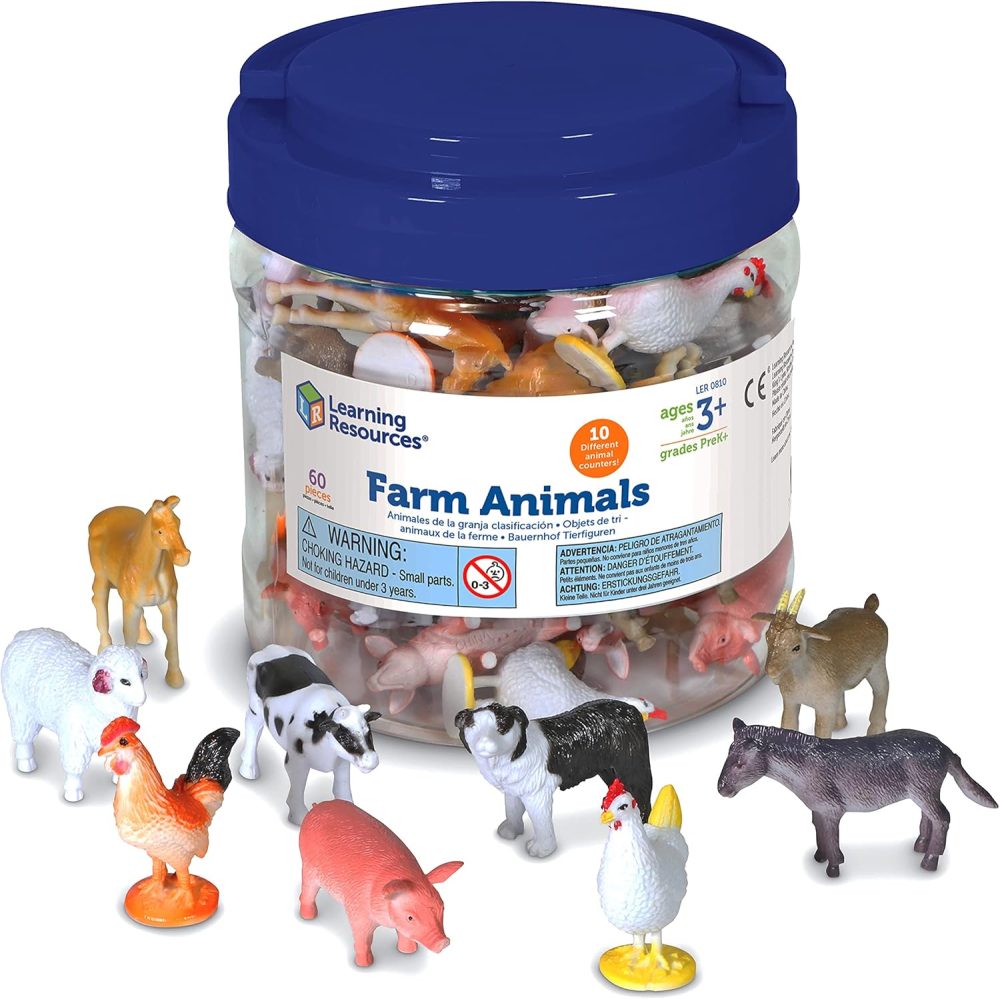 🐄🐑🔢 Learning Resources Farm Animal Counters – Bộ Đếm Thú Nông Trại Cho Bé
