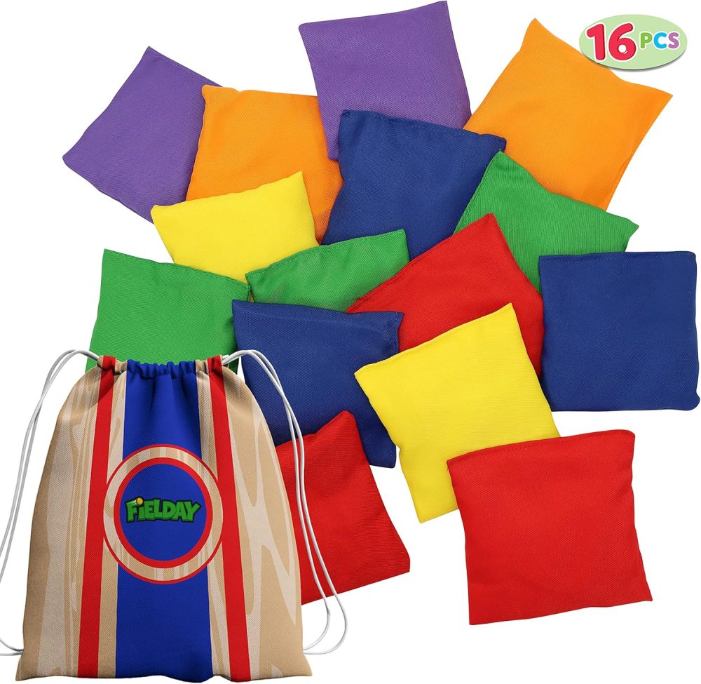 🎯🏖️ JOYIN Bean Bag Toss – Bộ 16 Túi Đậu Nylon Chơi Ném Bóng
