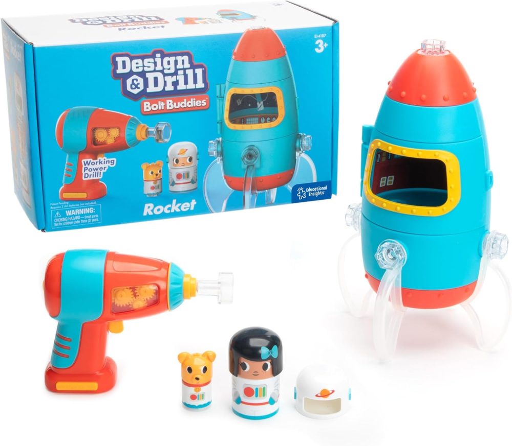 🚀🔧 Design & Drill Bolt Buddies Rocket – Tên Lửa Khoan Vặn STEM Cho Bé