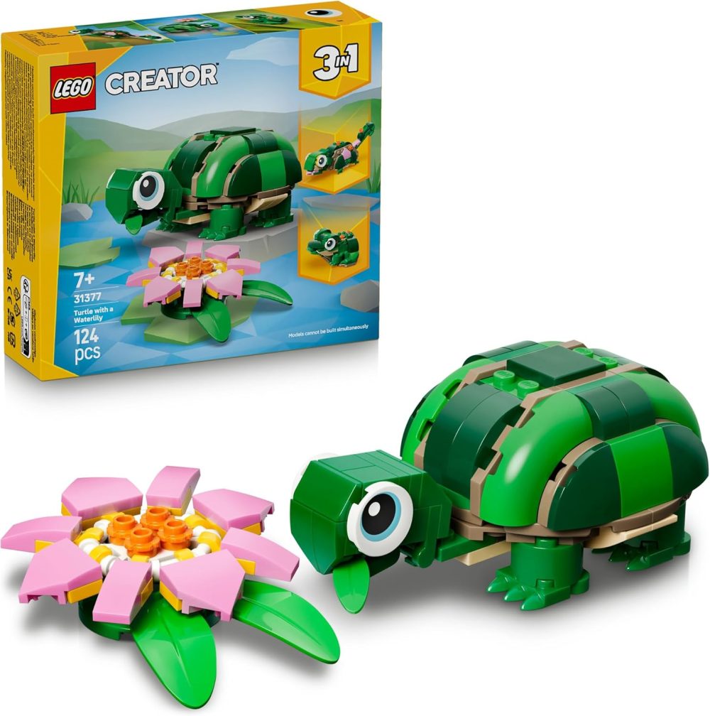 🐢🌸 LEGO® Creator 3 in 1 Turtle with a Water Lily Flower (31377)