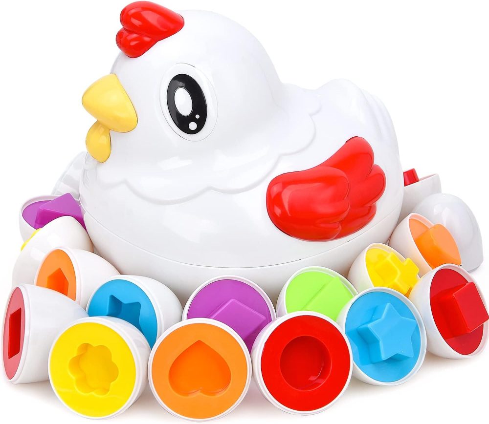 🥚🐣 JoyGrow Montessori Shape Matching Eggs – Đồ Chơi Trứng Ghép Hình Cho Bé