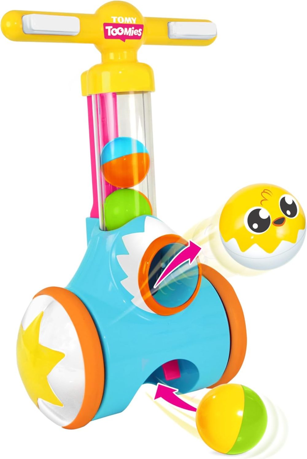 🚶‍♂️🎾 TOMY Pic N' Pop (E71161) – Xe đẩy nhặt bóng cho bé