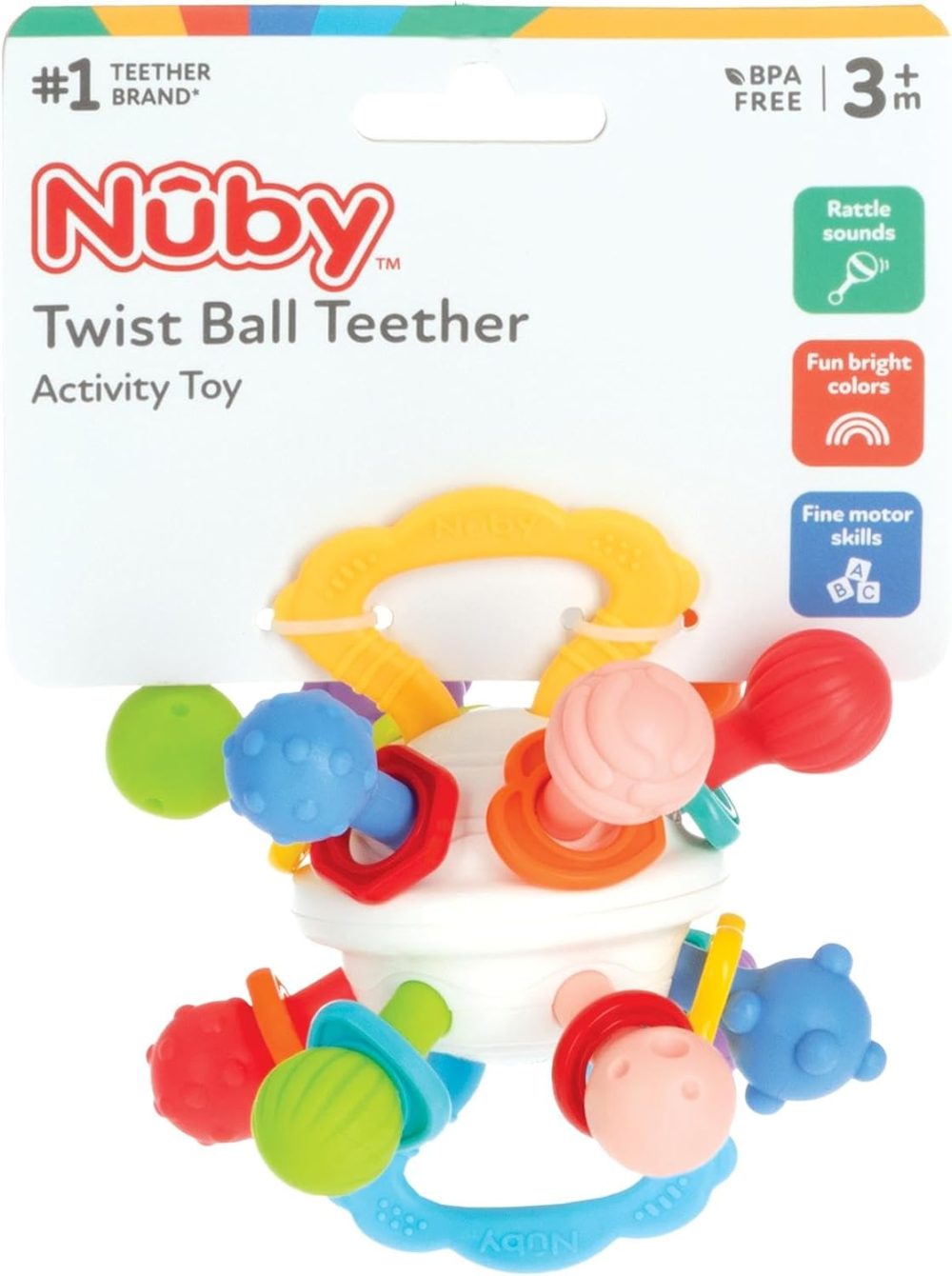 🍼🧸 Nuby Twist Ball Teether Activity Toy