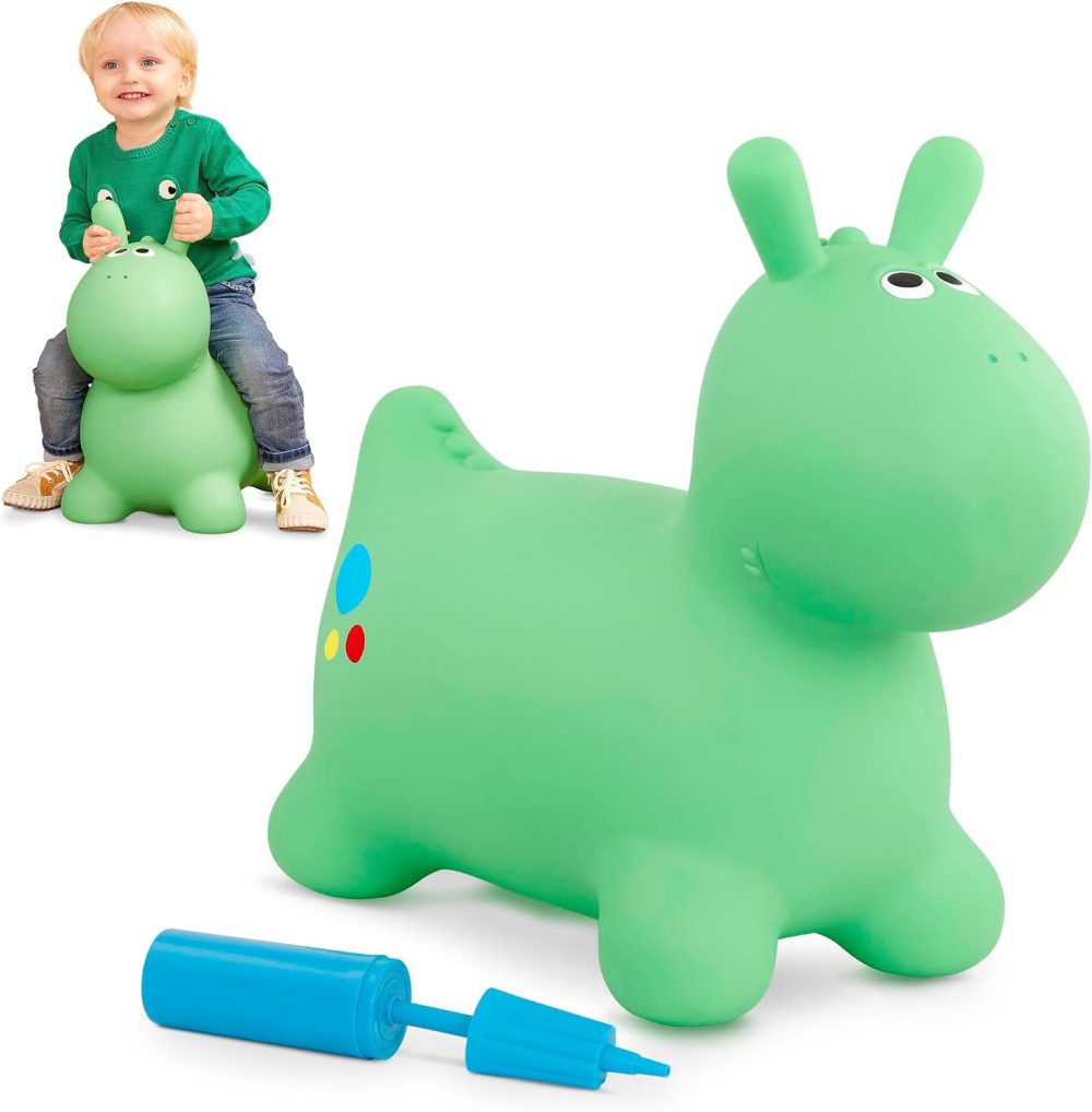 🦖💚 Battat Hoppin' Dino Inflatable Bouncer