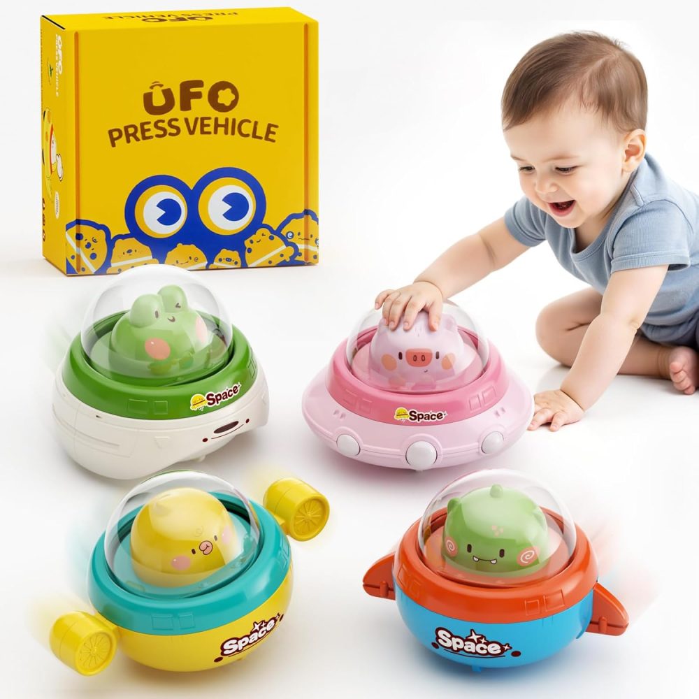 🚗🦁 Press & Go Animal Racing Cars