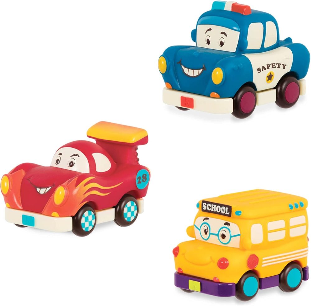 🚗🚒🚜 B. toys Mini Wheeee-Ls! – Bộ 3 Xe Mini