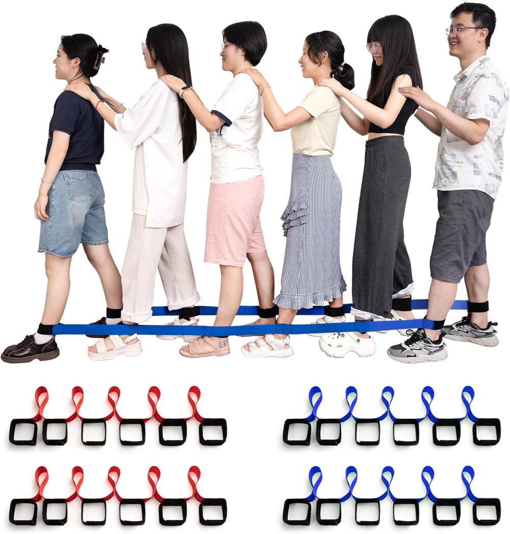 24 6 Legs Racing Bands – Trò chơi đua đồng đội ngoài trời