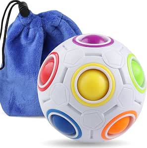 🌈🧠 Coogam Rainbow Puzzle Ball with Pouch
