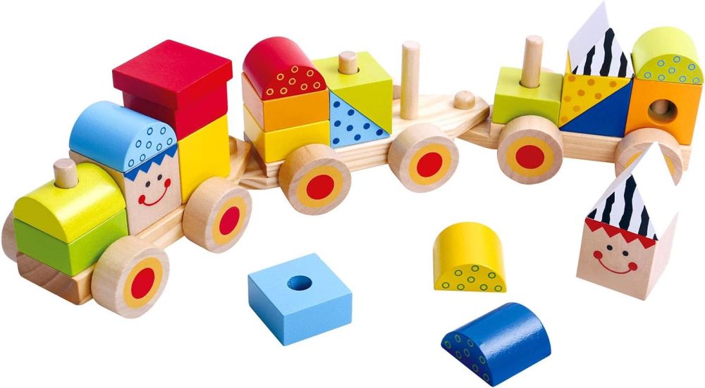 🚂🧱 WOODEN STACKING TRAIN