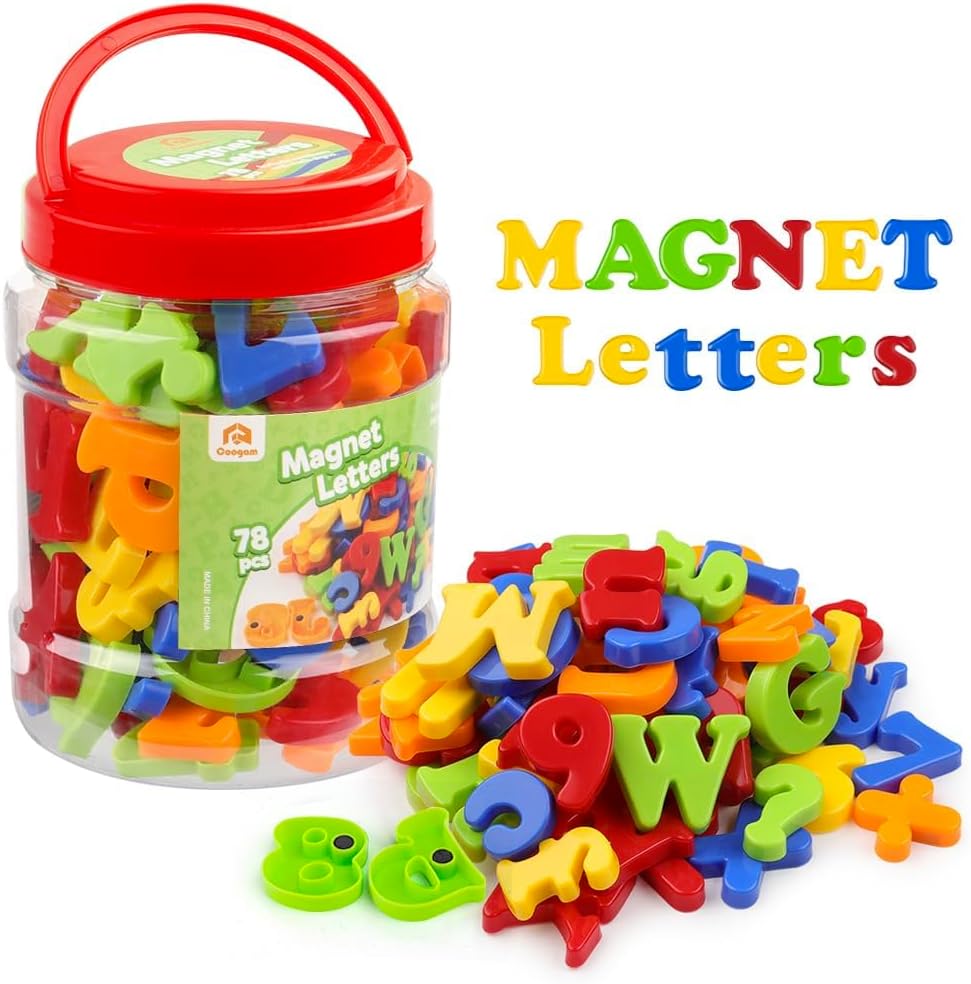 Coogam Magnetic Letters & Numbers Fridge Magnets