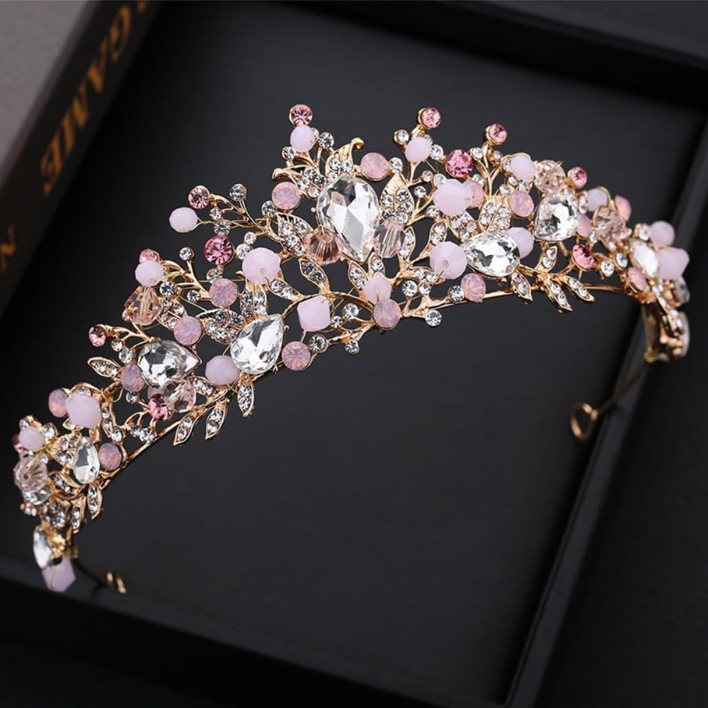 👑✨ Girls Crystal Tiara Princess Crown Headband