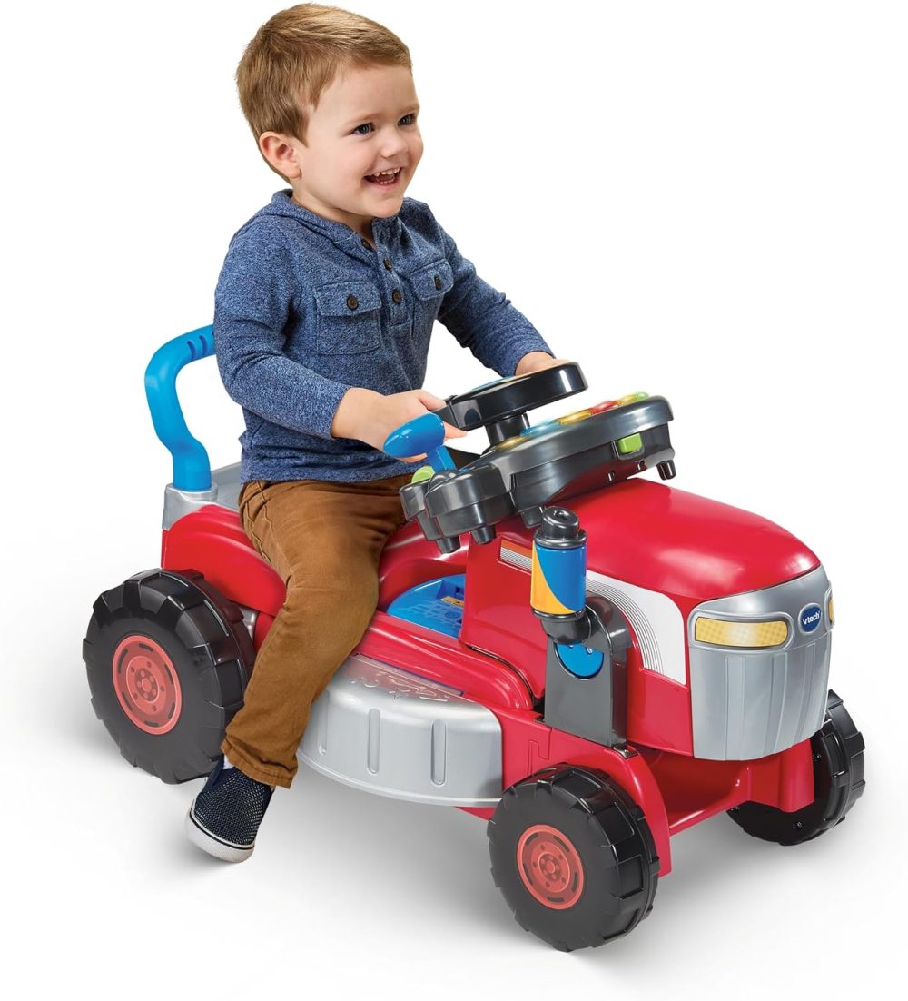 🚜🌱 VTech 3-in-1 Mow and Grow Tractor – Red