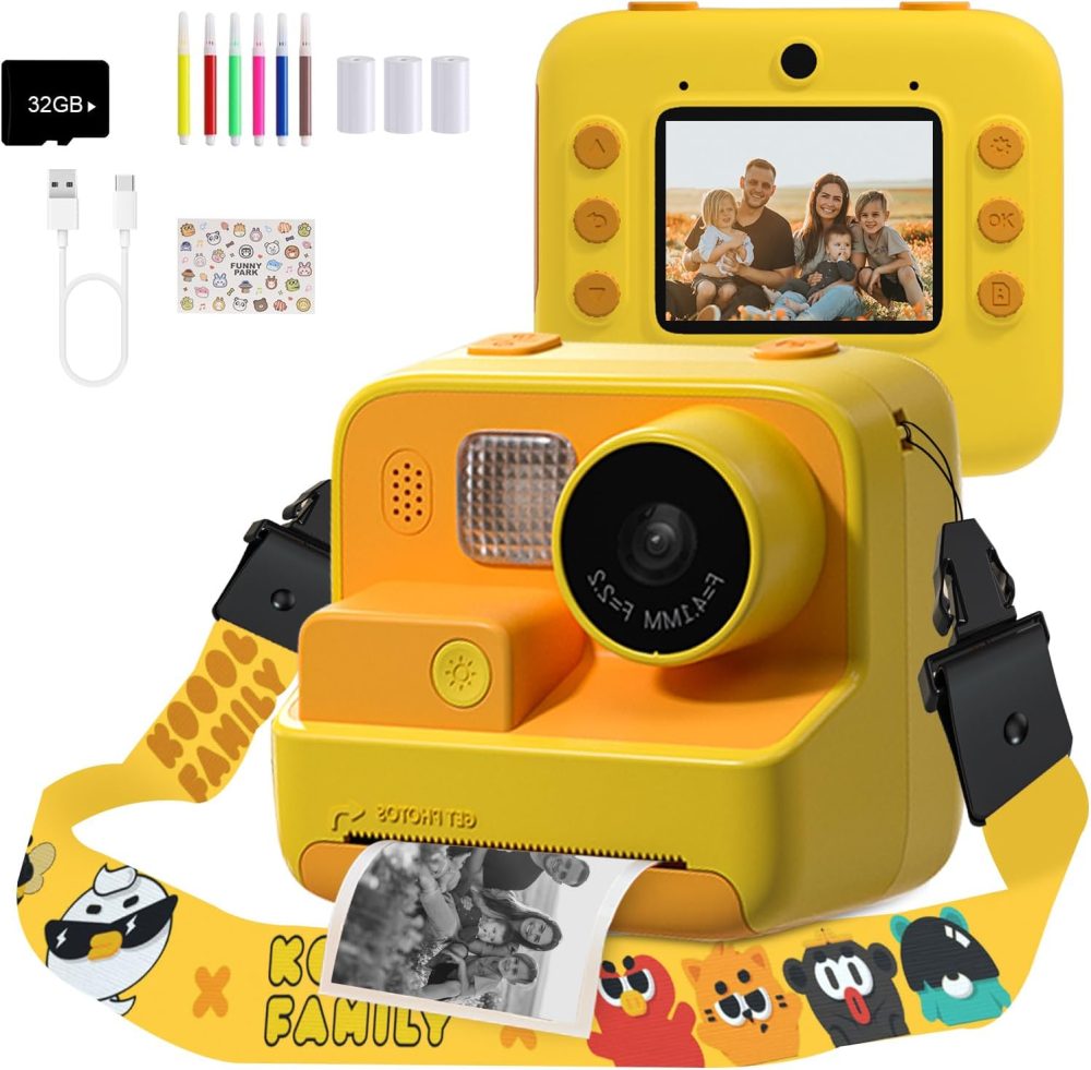 📸🌈 Mafiti Kids Camera Instant Print (48MP)