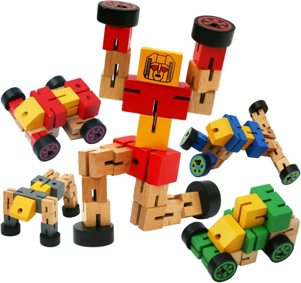 🤖🚙 TOWO Wooden Transforming Vehicle Robot