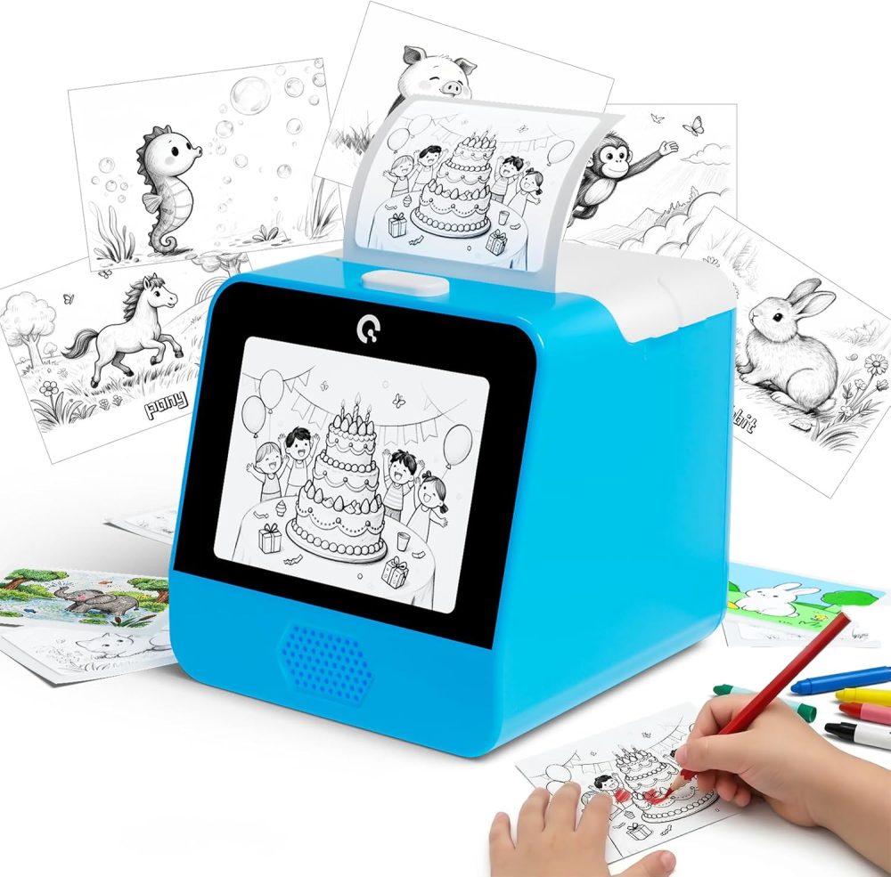 🖨️🎨 Ognee AI Voice Sticker Printer for Kids